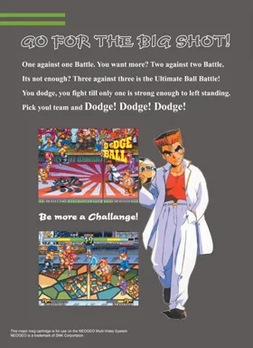 Super Dodge Ball / Kunio no Nekketsu Toukyuu Densetsu box cover back